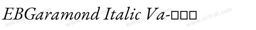 EBGaramond Italic Va字体转换 EBGaramond Italic Va字体转换